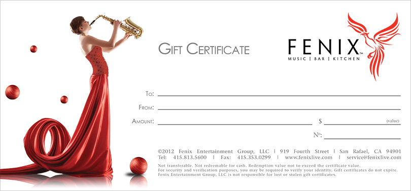 Printed Gift Certificates